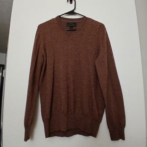 Jos A. Bank Reserve Merino Wool Blend Men's Brown Sweater-L